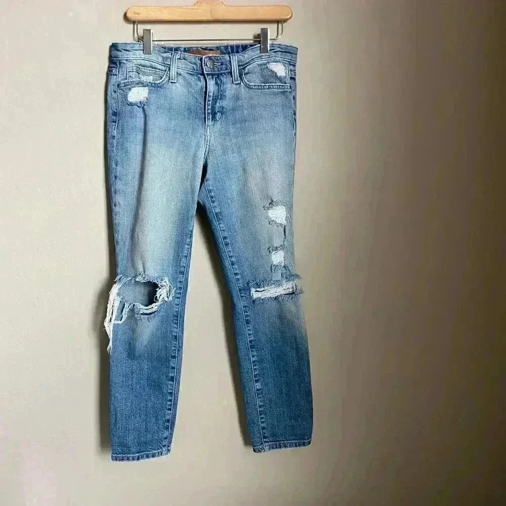 Joe's‎ High Water Relaxed Crop Keri Destroyed Jeans